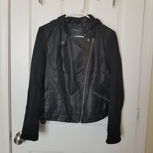Faux Leather Moto Jacket